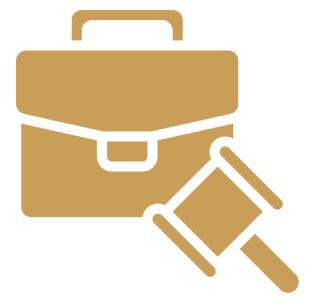 Here's an alt tag for the image: Legal briefcase and gavel icon.